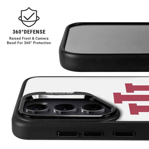 Indiana University IU Logo White Galaxy S24 Ultra Kickstand Case