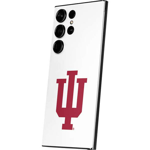 Indiana University IU Logo White Galaxy S25 Ultra Skin