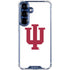 Indiana University IU Logo White Galaxy S25 Clear Case