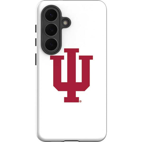 Indiana University IU Logo White Galaxy S26 Plus Impact Case