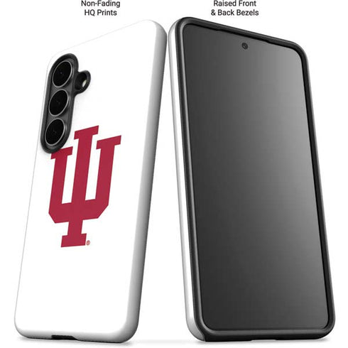 Indiana University IU Logo White Galaxy S26 Plus Impact Case