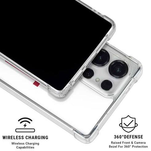 Indiana University IU Logo White Galaxy S26 Ultra Clear Case