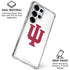 Indiana University IU Logo White Galaxy S26 Ultra Clear Case