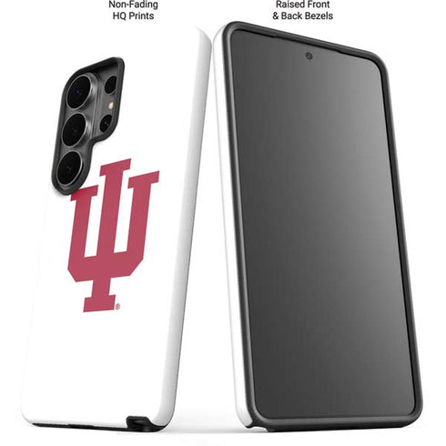 Indiana University IU Logo White Galaxy S26 Ultra Impact Case