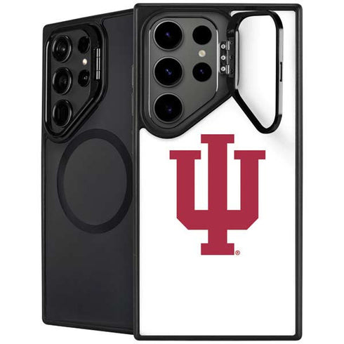 Indiana University IU Logo White Galaxy S26 Ultra Kickstand Case
