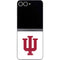 Indiana University IU Logo White Galaxy Z Flip6 Skin
