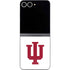 Indiana University IU Logo White Galaxy Z Flip6 Skin