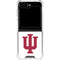 Indiana University IU Logo White Galaxy Z Flip6 Clear Case