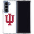 Indiana University IU Logo White Galaxy Z Fold5 5G Clear Case