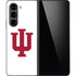 Indiana University IU Logo White Galaxy Z Fold5 5G Skin