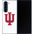 Indiana University IU Logo White Galaxy Z Fold6 Skin