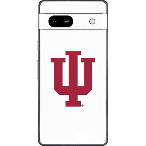 Indiana University IU Logo White Google Pixel 7a Skin