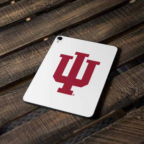 Indiana University IU Logo White Apple iPad Pro Skin