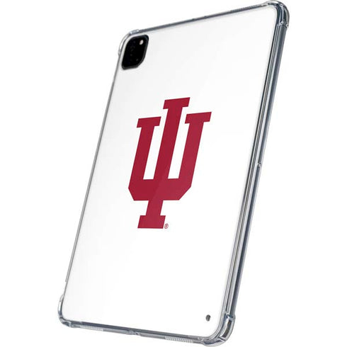 Indiana University IU Logo White iPad Pro 11in (2024) Clear Case