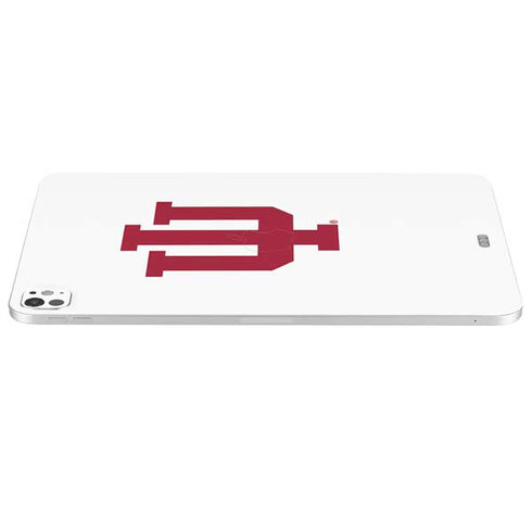 Indiana University IU Logo White iPad Pro 13in M4 (2024) Skin