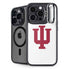 Indiana University IU Logo White iPhone 14 Pro Kickstand Case