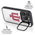 Indiana University IU Logo White iPhone 14 Pro Kickstand Case