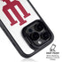 Indiana University IU Logo White iPhone 14 Pro Max Kickstand Case
