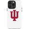 Indiana University IU Logo White iPhone 15 Pro Impact Case