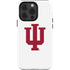 Indiana University IU Logo White iPhone 15 Pro Impact Case
