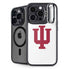 Indiana University IU Logo White iPhone 15 Pro Kickstand Case