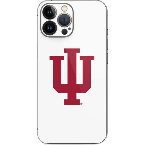 Indiana University IU Logo White iPhone 15 Pro Max Skin