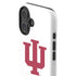 Indiana University IU Logo White iPhone 16 Impact Case