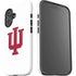 Indiana University IU Logo White iPhone 16 Plus Impact Case