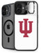 Indiana University IU Logo White iPhone 16 Plus Kickstand Case