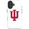 Indiana University IU Logo White iPhone 16 Plus Magsafe Impact Case