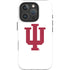Indiana University IU Logo White iPhone 16 Pro Impact Case
