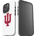 Indiana University IU Logo White iPhone 16 Pro Impact Case