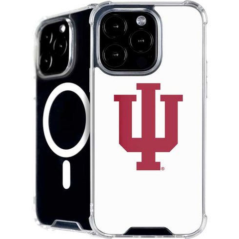 Indiana University IU Logo White iPhone 16 Pro Max MagSafe Case