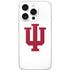 Indiana University IU Logo White iPhone 16 Pro Skin