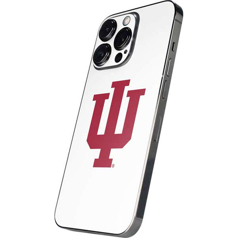 Indiana University IU Logo White iPhone 16 Pro Skin