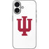 Indiana University IU Logo White iPhone 16 Skin