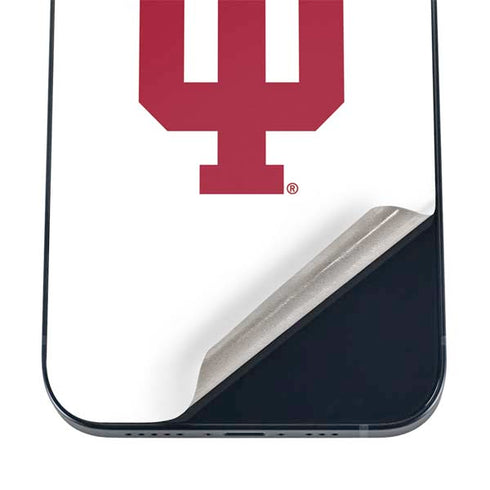 Indiana University IU Logo White iPhone 16 Skin