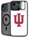 Indiana University IU Logo White iPhone 16e Kickstand Case