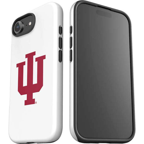 Indiana University IU Logo White iPhone 16e Impact Case