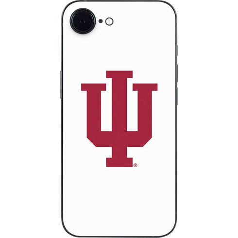 Indiana University IU Logo White iPhone 16e Skin