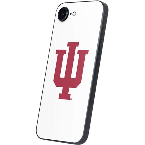 Indiana University IU Logo White iPhone 16e Skin