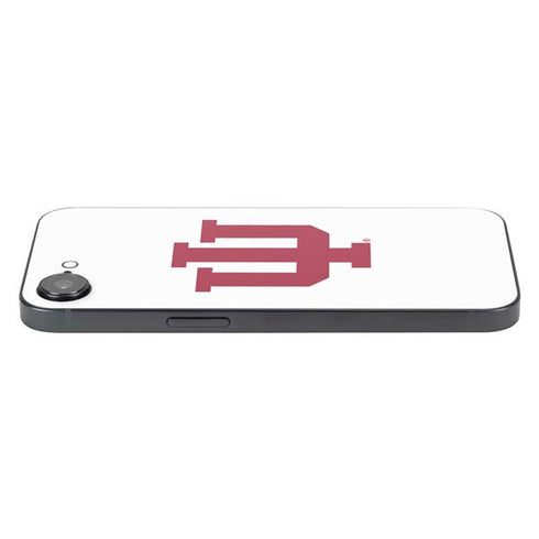 Indiana University IU Logo White iPhone 16e Skin