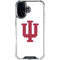Indiana University IU Logo White iPhone 17 Clear Case