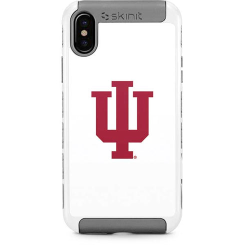 Indiana University IU Logo White iPhone Cases