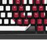 Indiana University IU Logo White K95 RGB PLATINUM Mechanical Gaming Keyboard Skin