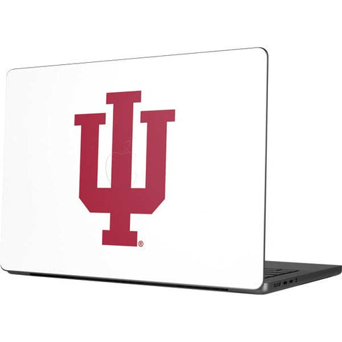 Indiana University IU Logo White Apple MacBook Pro 14-inch Skin