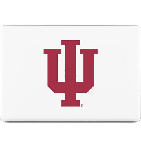 Indiana University IU Logo White MacBook Skins