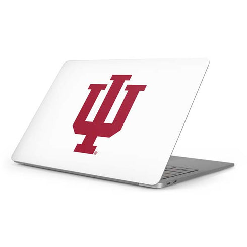 Indiana University IU Logo White Apple MacBook Pro 16-inch Skin