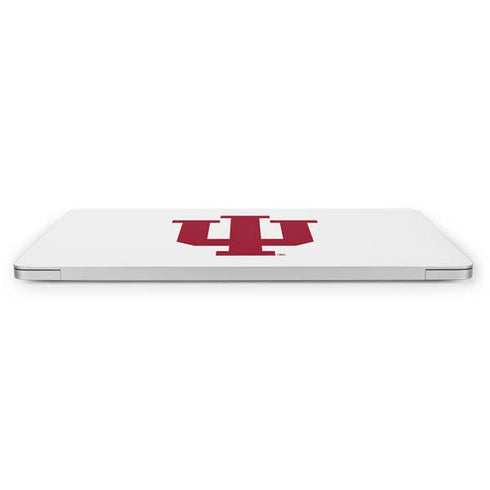 Indiana University IU Logo White Apple MacBook Pro 16-inch Skin