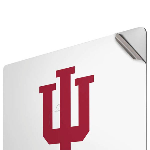 Indiana University IU Logo White Apple MacBook Pro 16-inch Skin